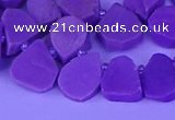 CTD3872 Top drilled 10*12mm - 14*16mm freeform kunzite beads