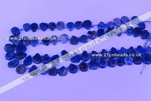 CTD3875 Top drilled 8*10mm - 10*12mm freeform apatite beads