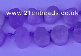 CTD3886 Top drilled 8*10mm - 10*14mm freeform kunzite beads