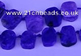 CTD3888 Top drilled 10*14mm - 11*15mm freeform charoite beads