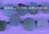 CTD3894 Top drilled 10*12mm - 10*14mm freeform Australia chrysoprase beads