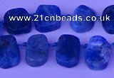 CTD3897 Top drilled 10*14mm - 13*18mm freeform apatite beads