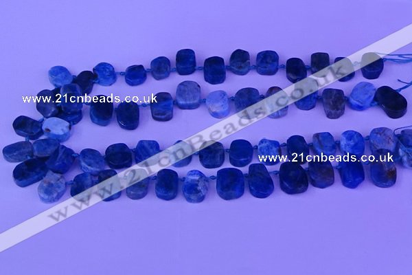 CTD3897 Top drilled 10*14mm - 13*18mm freeform apatite beads