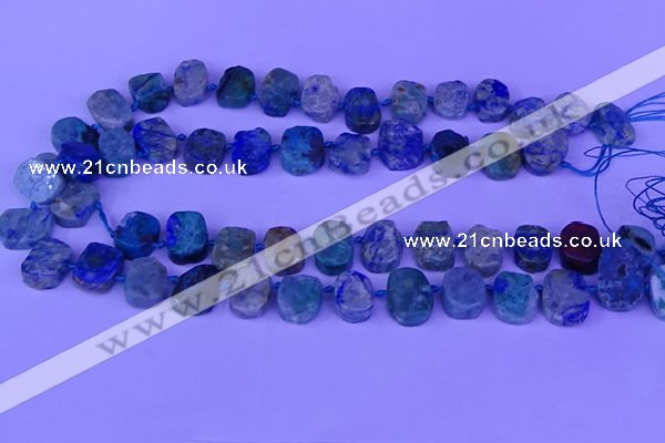 CTD3898 Top drilled 10*14mm - 13*18mm freeform chrysocolla beads