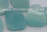 CTD392 Top drilled 20*25mm - 22*28mm freeform amazonite beads