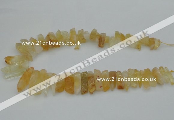 CTD393 Top drilled 6*15mm - 10*35mm wand citrine gemstone beads