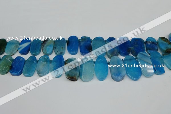 CTD4006 Top drilled 14*22mm - 22*42mm freeform agate gemstone beads