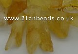 CTD417 Top drilled 10*20mm - 15*35mm nuggets citrine gemstone beads