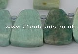 CTD446 Top drilled 20*25mm - 25*28mm freeform amazonite beads