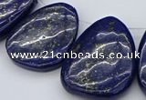 CTD457 15.5 inches 25*30mm - 35*45mm freeform lapis lazuli beads