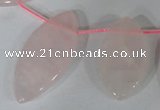 CTD47 Top drilled 12*23mm – 18*50mm marquise rose quartz beads