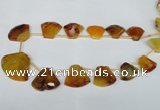 CTD507 Top drilled 25*30mm - 35*40mm freeform agate beads