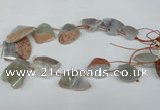 CTD512 Top drilled 25*30mm - 35*40mm freeform agate beads