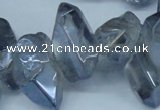 CTD544 Top drilled 10*15mm - 15*30mm nuggets plated quartz beads