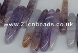 CTD583 Top drilled 6*20mm - 6*45mm wand agate gemstone beads