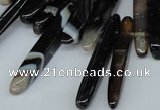 CTD589 Top drilled 6*20mm - 6*45mm wand agate gemstone beads