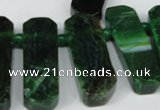 CTD593 Top drilled 12*30mm - 15*50mm wand agate gemstone beads