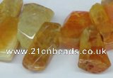 CTD603 Top drilled 10*18mm - 12*28mm nuggets agate gemstone beads