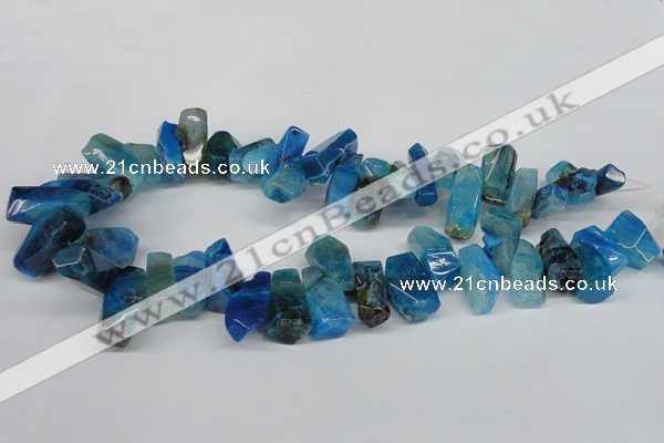CTD606 Top drilled 10*18mm - 12*28mm nuggets agate gemstone beads