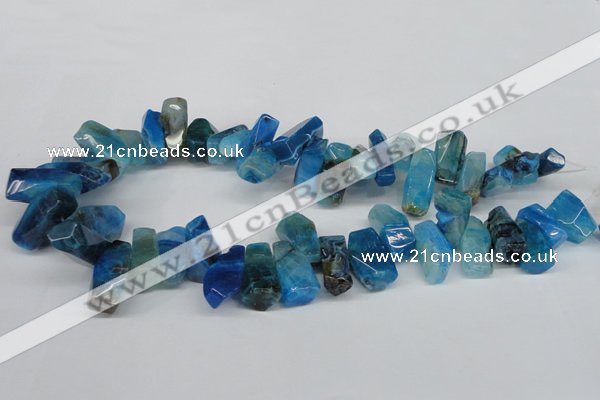 CTD606 Top drilled 10*18mm - 12*28mm nuggets agate gemstone beads