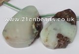 CTD636 Top drilled 18*25mm - 28*40mm freeform australia chrysoprase beads