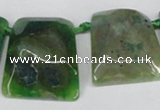 CTD664 Top drilled 25*30mm - 30*40mm freeform agate beads