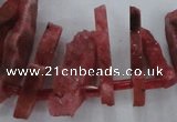 CTD671 Top drilled 10*25mm - 12*45mm wand agate gemstone beads