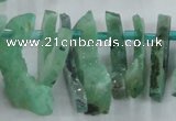 CTD673 Top drilled 10*25mm - 12*45mm wand agate gemstone beads