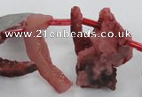 CTD679 Top drilled 12*20mm - 15*45mm freeform agate gemstone beads