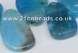 CTD689 Top drilled 18*25mm - 28*40mm freeform agate gemstone beads