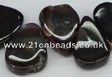 CTD697 Top drilled 18*25mm - 22*30mm freeform agate gemstone beads