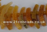 CTD710 Top drilled 12*25mm - 15*40mm wand agate gemstone beads