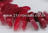 CTD711 Top drilled 12*25mm - 15*40mm wand agate gemstone beads