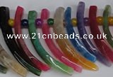 CTD716 Top drilled 10*30mm - 12*50mm wand agate gemstone beads