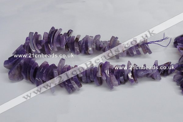 CTD720 Top drilled 12*25mm - 14*40mm wand agate gemstone beads