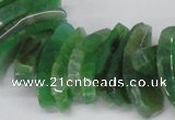 CTD721 Top drilled 12*25mm - 14*40mm wand agate gemstone beads