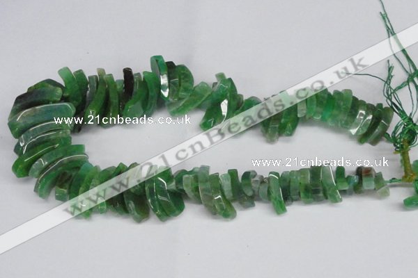 CTD721 Top drilled 12*25mm - 14*40mm wand agate gemstone beads