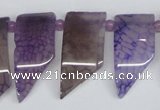 CTD732 Top drilled 15*20mm - 15*40mm wand agate gemstone beads