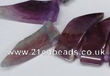 CTD733 Top drilled 15*20mm - 15*40mm wand agate gemstone beads
