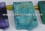 CTD752 Top drilled 15*25mm - 25*40mm freeform quartz beads