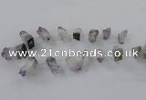 CTD797 Top drilled 18*20mm - 25*40mm freeform amethyst gemstone beads