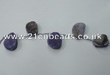 CTD803 Top drilled 20*30mm - 25*35mm freeform agate beads