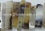 CTD831 Top drilled 8*30mm - 12*70mm sticks montana agate beads