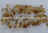 CTD840 Top drilled 10*20mm - 15*30mm nuggets citrine gemstone beads