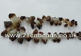 CTD970 Top drilled 10*15mm - 15*30mm nuggets citrine gemstone beads