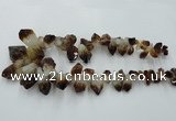 CTD970 Top drilled 10*15mm - 15*30mm nuggets citrine gemstone beads