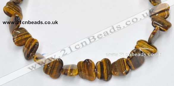 CTE09 18*22mm butterfly shape yellow tiger eye beads Wholesale