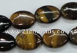 CTE103 15.5 inches 13*18mm oval yellow tiger eye beads wholesale