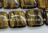 CTE106 15.5 inches 20*20mm square yellow tiger eye beads wholesale