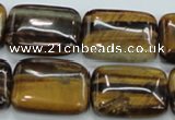 CTE107 15.5 inches 18*25mm rectangle yellow tiger eye beads wholesale